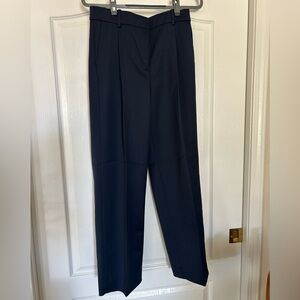 J.Crew COLLECTION Straight-leg essential pant wool blend 8 Navy